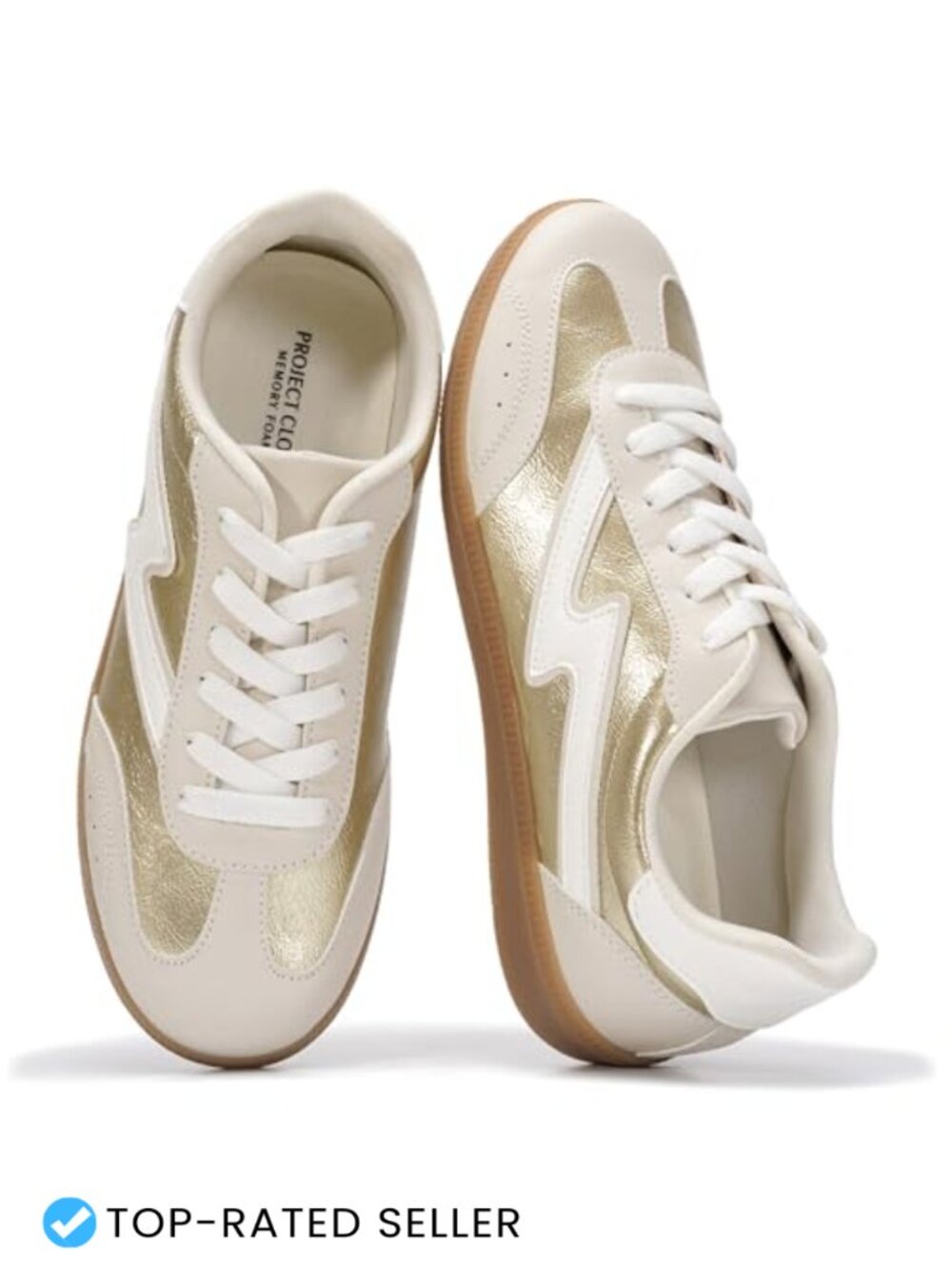 Womens Comfortable Fashion Sneakers with Memory Foam Insole
